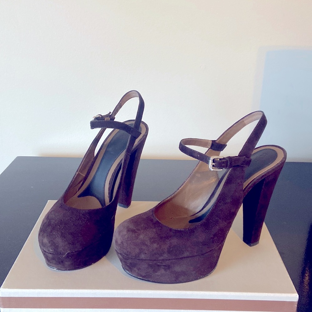 MARNI Suede Mary Jane Slingback